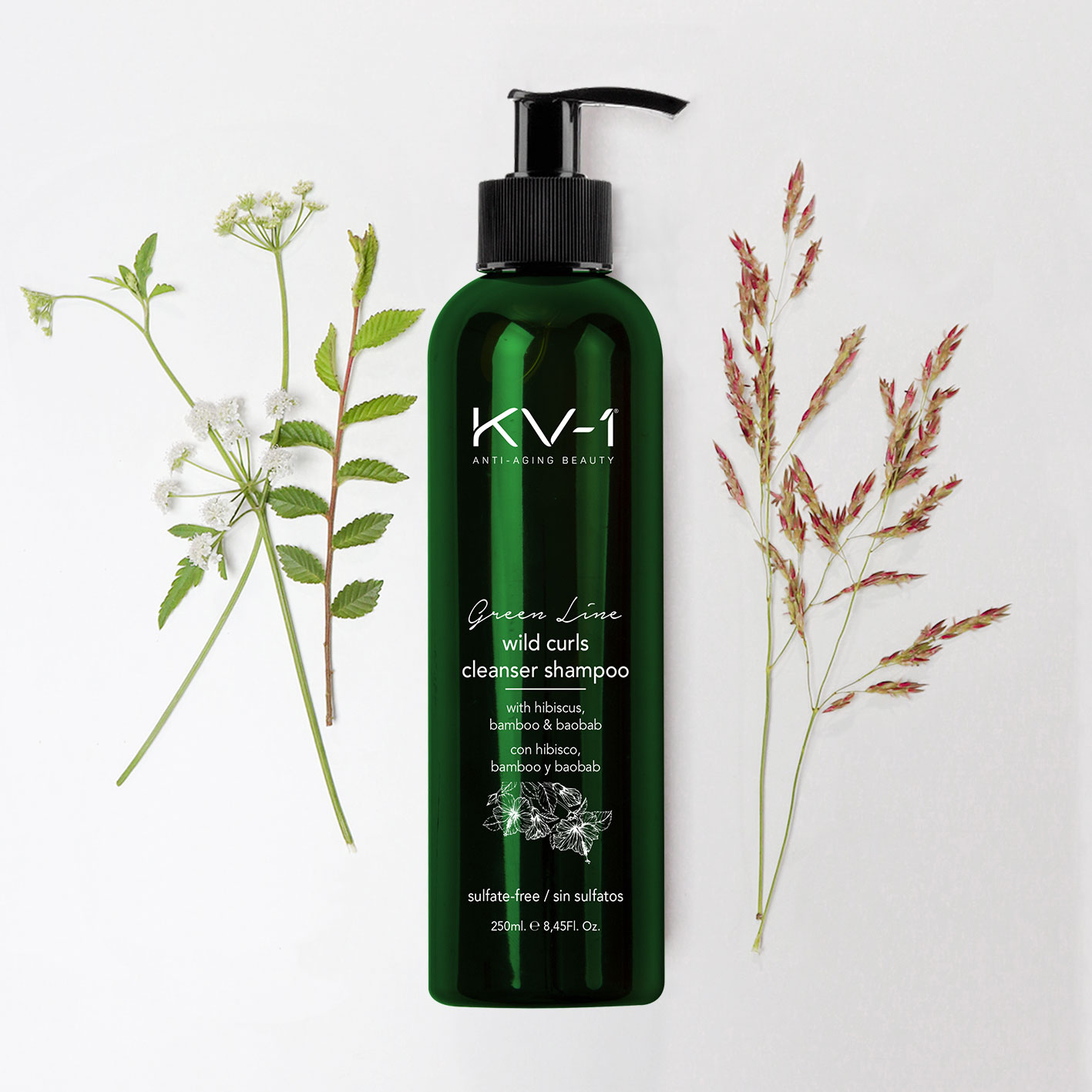 KV-1 Green Line Curls “Rizos” Shampoo – Bamboo