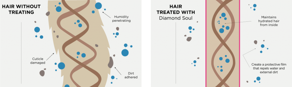 KV-1 Diamond Soul Hair Formula Effect